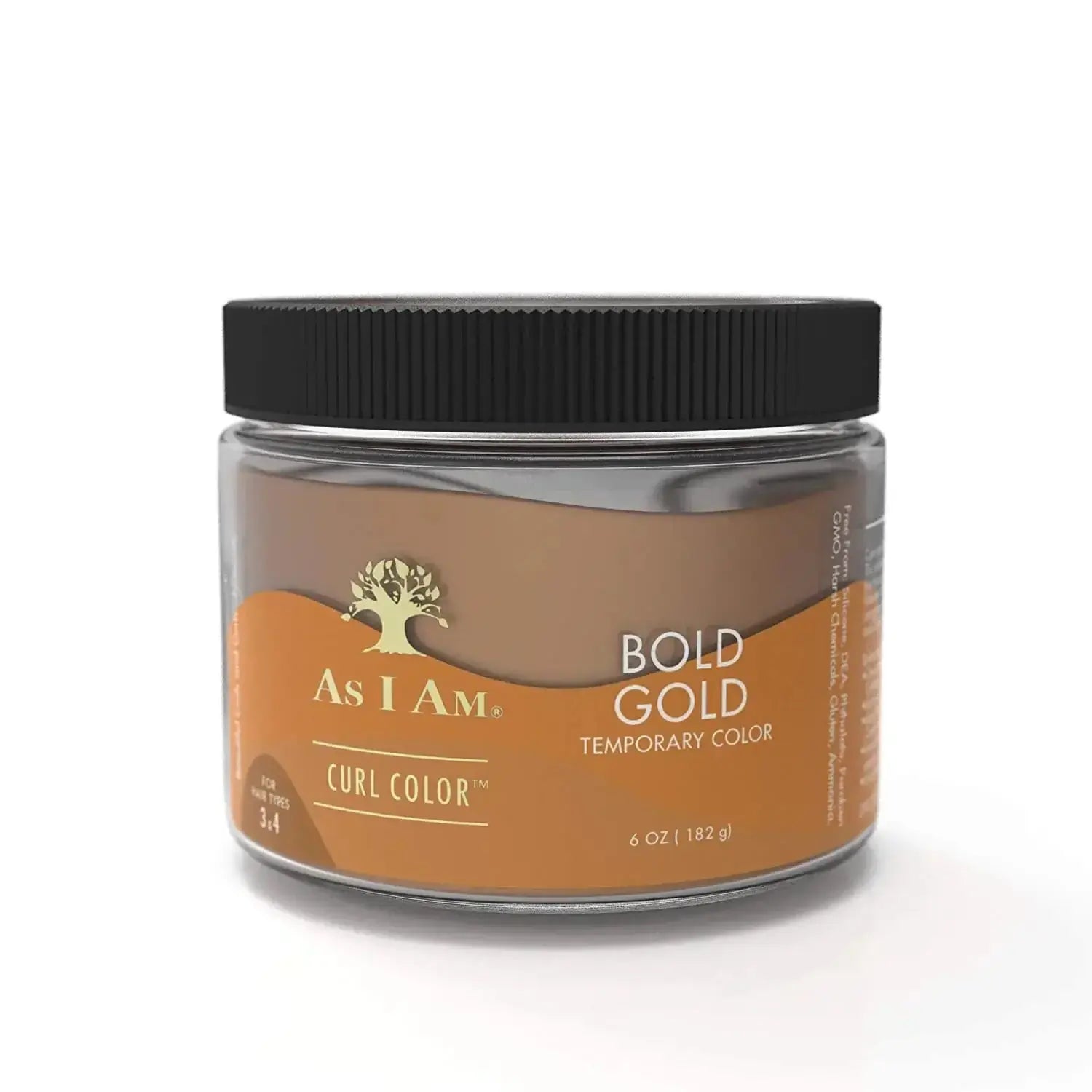 As I Am Curl color - Coloration Temporaire - Natural Crown Beauty - Vue de face du pot gold montrant l'étiquette et le logo